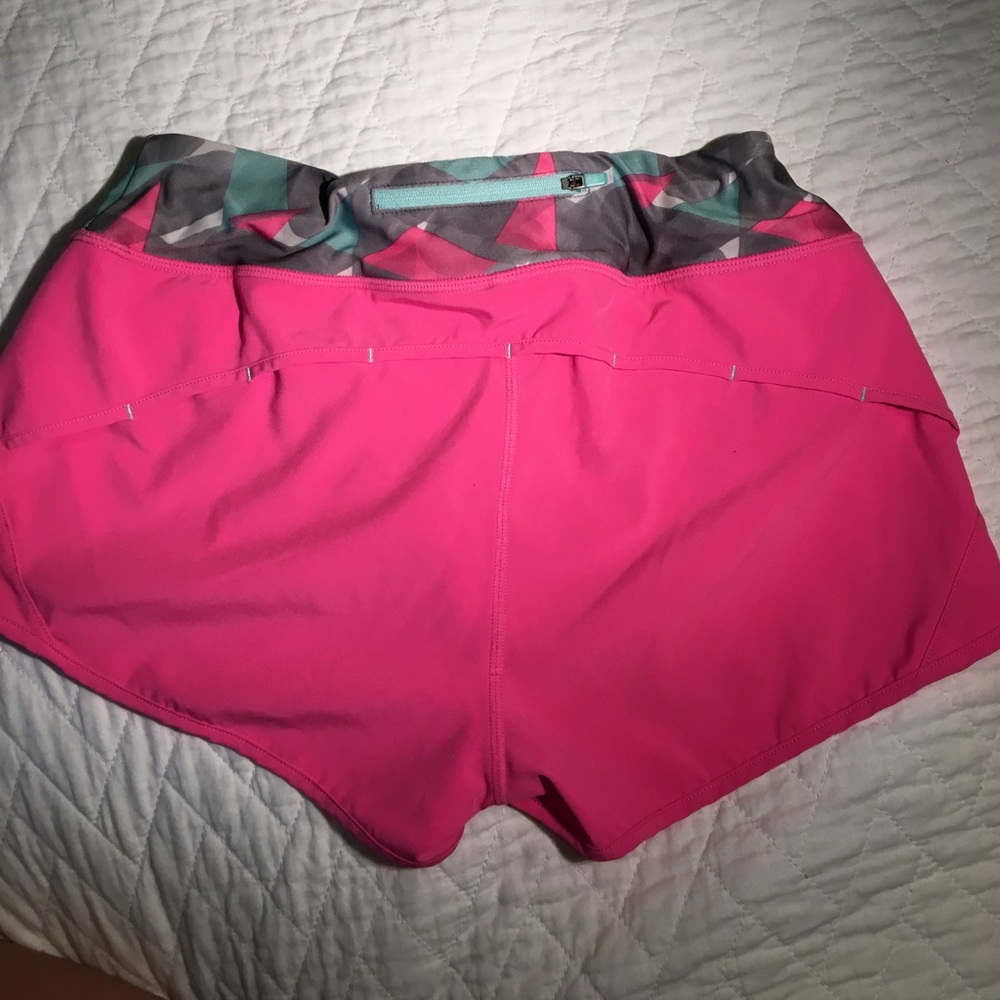 Pink athletic shorts